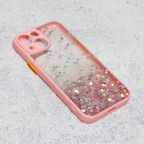 maska frame glitter za iphone 13 mini 5.4 roze Slike