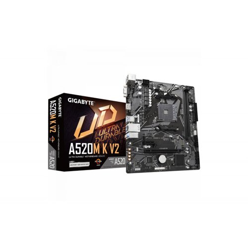 Gigabyte AM4 A520 Chipset, 2x DDR4, PCIe Gen3 x4 M.2 with PCIe NVMe & SATA mode support Slike