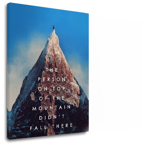  Motivacijska slika na platnu The person on top (moderne slike) Slike