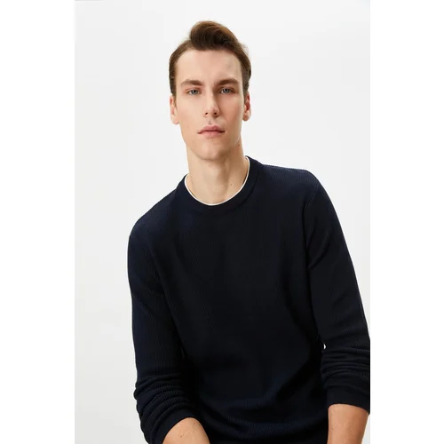 Koton Men's Navy Blue Sweater