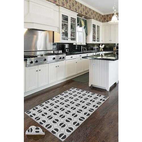 Conceptum Hypnose tepih Wookece199, 80x300 cm, belo-crni Cene