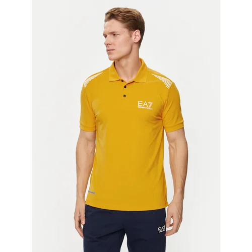 Ea7 Emporio Armani Polo majica 3DPF51 PJULZ 1680 Oranžna Regular Fit