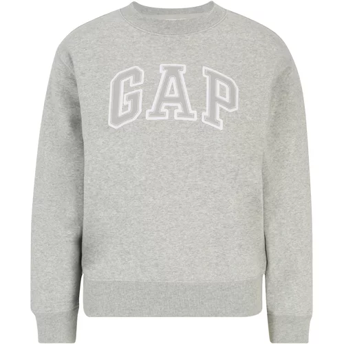 Gap Petite Sweater majica 'HERITAGE' siva melange / bijela