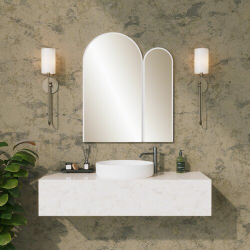 HANAH HOME classe mirror - white white decorative mirror Slike
