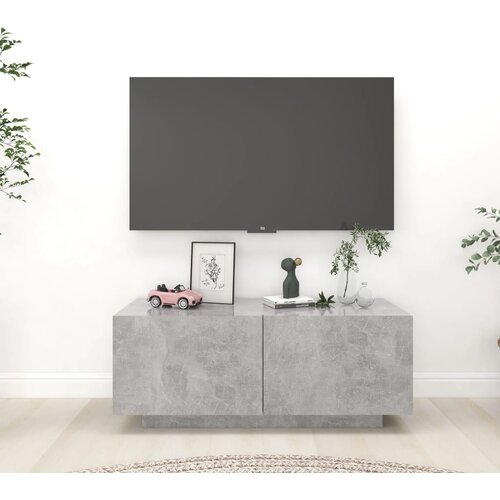 The Living Store TV omarica betonsko siva 100x35x40 cm iverna plošča - TV Omarica, (21375589) Cene
