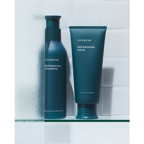 AYUNCHE Refreshing Shampoo osvežujoči &amp;scaron;ampon za mastne lase in lasi&amp;scaron;če 350 g Slike