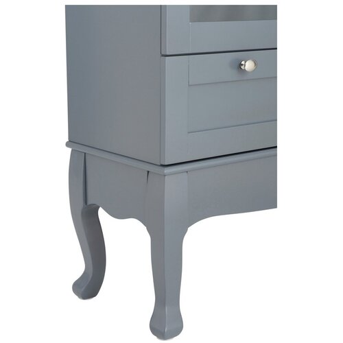 Ellos Home Siva viseća vitrina od MDF-a 85x170,5x35 cm Prato &amp;ndash; Slike