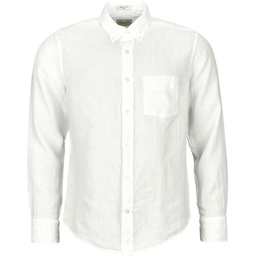 Gant Srajce z dolgimi rokavi REG GMNT DYED LINEN SHIRT Bela Cene