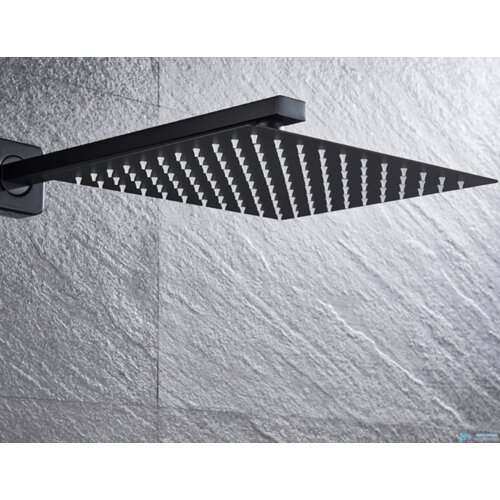  dežna glava za tuš v mat črni barvi s konzolo | eyn BGT1751 - 40 cm Cene