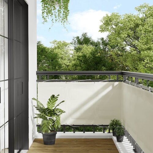vidaXL Balkonsko platno krem 75x800 cm 100 % poliestrski oxford Cene