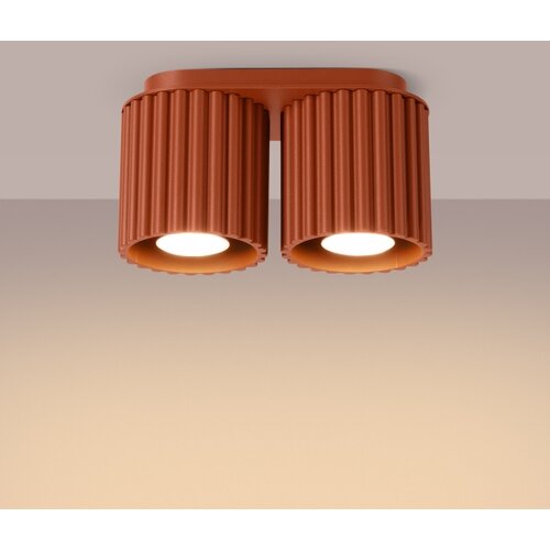 Sollux Lighting Sollux SL.1800 - Spot svetiljka AURA 2xGU10/10W/230V narandžasta Slike