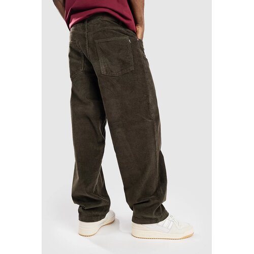 Reell Baggy Pants dark green cord Slike