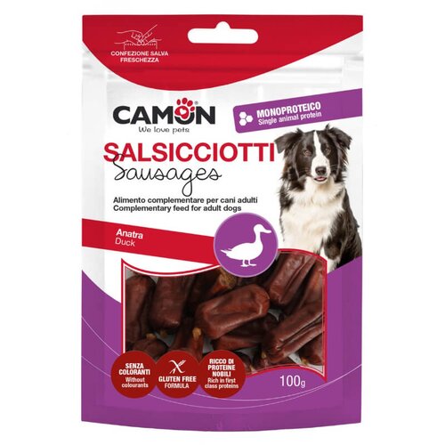 Camon Sausages posladki v obliki klobasic, raca - 100 g Cene