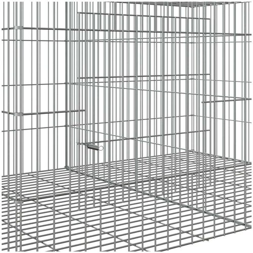 vidaXL Kavez za zečeve s 3 panela 163x79x54 cm od pocinčanog željeza Cijene