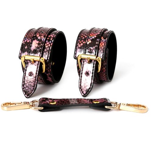 Kiotos Hand Cuffs Reptile Gold/Pink Cijene