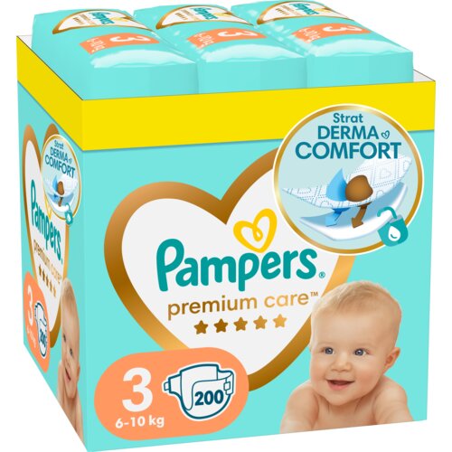 Pampers plenice Premium, velikost 3 (6-10 kg), 200 kosov Cene