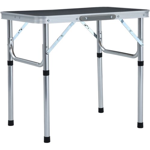  Sklopivi stol za kampiranje sivi aluminijski 60 x 45 cm Cene