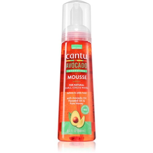 Cantu Avocado Styling Mousse stiling gel za valovite in kodraste lase 237 ml Slike