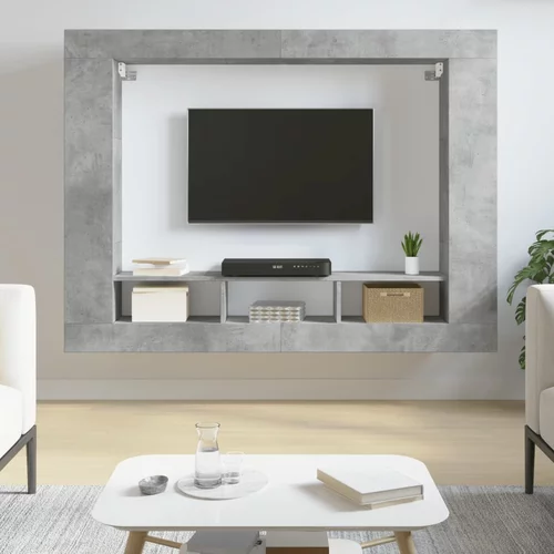 TV ormarić boja betona 152 x 22 x 113 cm od konstruiranog drva