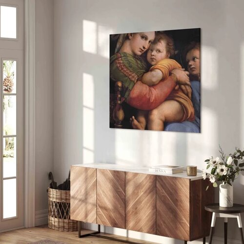  Slika - Rafael Santi &amp;ndash; Madonna on a Chair 60x60 Premium Print Slike