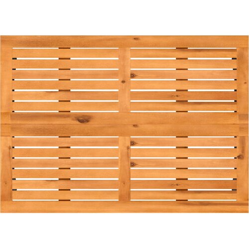  Vrtni stol s pločom od akacije bež 105x75x72 cm poli ratan Slike