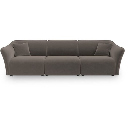 Cosmopolitan Design Rjava žametna sedežna garnitura 292 cm Tokyo &amp;ndash; Slike