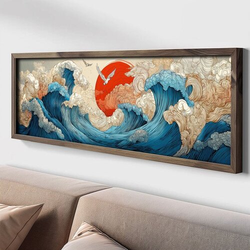 WALLXPERT LAC143-120 Multicolor Decorative Framed MDF Painting Cene