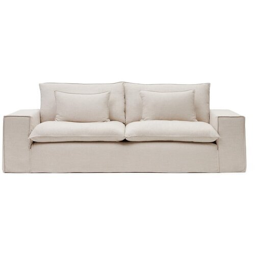 Kave Home Bež lanena sofa 280 cm Anarela – Cijene