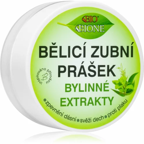 Bione Cosmetics Dentamint Herbal Extracts puder za izbjeljivanje zuba 40 g