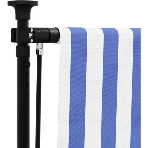  Vanjska roleta plavo-bijela 150 x 270 cm od tkanine i čelika Slike