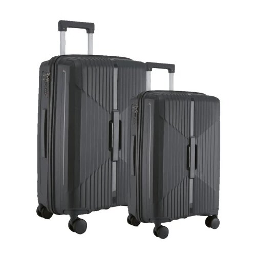 Empire ancona kofer set 2 komada pp siva ( 110036 ) Slike