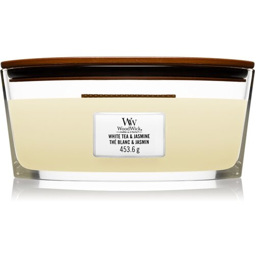 WoodWick white tea & jasmine dišeča svečka 453,6 g unisex Cene