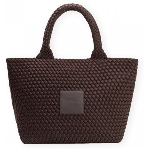 Verb To Do Nakupovalne torbe Neoprene Large Bag - Chill Vibes Kostanjeva Slike