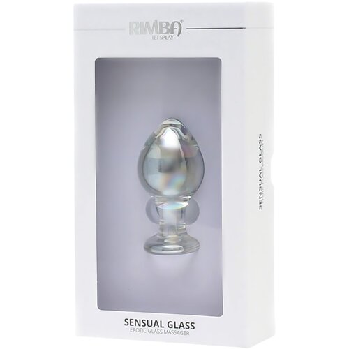 Rimba Zelda - stožčasti analni stekleni dildo (prosojen) Slike