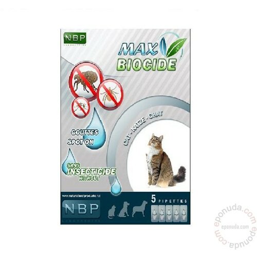 Max Biocide ampule za mačke protiv kožnih parazita , 5 kom Slike