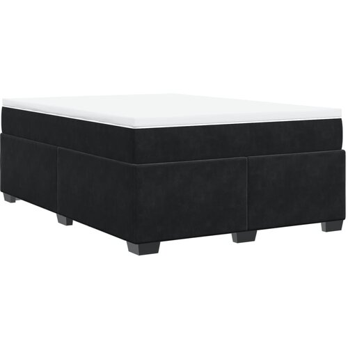 Maison Chic Box spring postelja - Vzmetna postelja z vzmetnico črna 160x200 cm žamet SL17697, (21884375) Cene