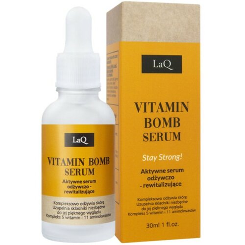 LaQ No5 vitamin bomb aktivni kremasti serum za lice za revitalizaciju kože i protiv bora Slike