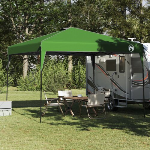 vidaXL Šator s nadstrešnicom Zelena 300 x 300 x 227 / 236 / 245 cm Cijene