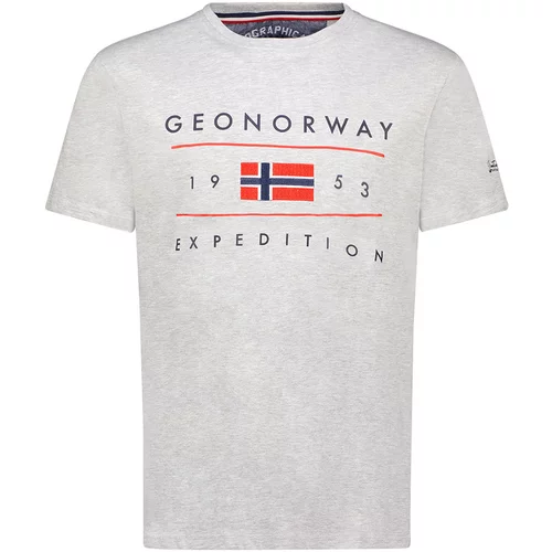 Geo Norway Majice s kratkimi rokavi SY1355HGN-Blended Grey Siva