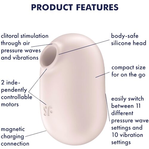 Satisfyer Stimulator Pro To Go 2 bež Slike