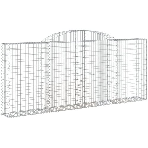  Gabionska ko&amp;scaron;ara s lukom 300x30x120/140 cm pocinčano željezo Slike