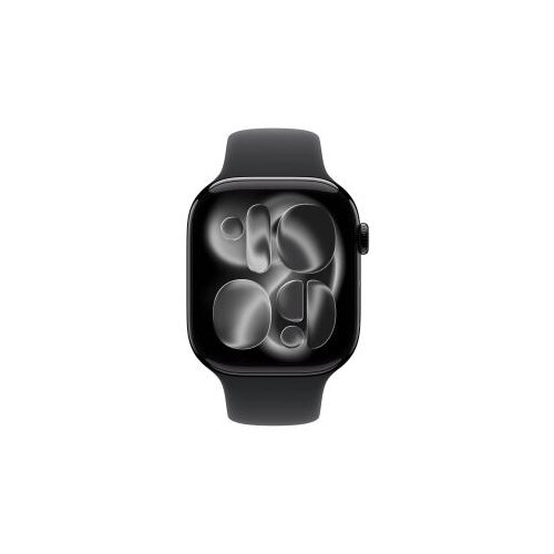 Apple watch S11 gps 42mm jet black aluminium case with black sport band - s/m (meqt4rk/a) Slike