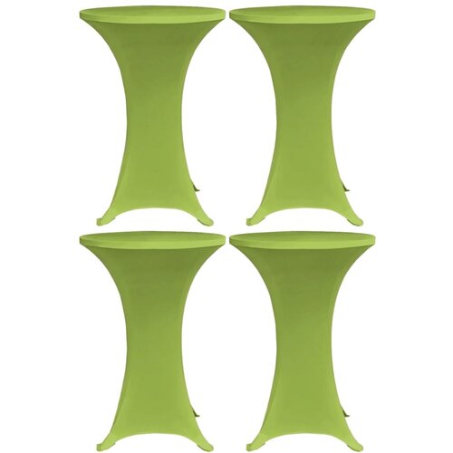 vidaXL Raztegljivo pregrinjalo za mizo 4 kosi 70 cm zeleno Cene