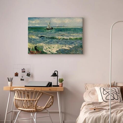  Slika - Vincent van Gogh &amp;ndash; Seascape at Saintes-Maries 120x80 Na talijanskom platnu Slike