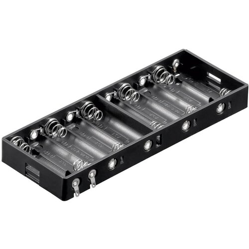 Goobay 11986 nosilec baterij 10x Mignon (AA) spajkalni priklop (D x &Scaron; x V) 151 x 57.3 x 15.8mm Držalo za baterije L za 10 Mignon baterij (D x &Scaron; x V) 1, (20641654) Cene