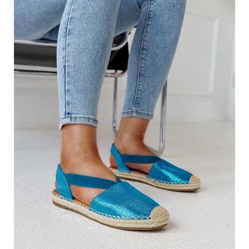 Gemre Blue espadrilles with open heel Tharna Cene