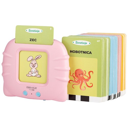 Free 2 Play moj prvi interaktivni tablet s karticama, pink Cijene