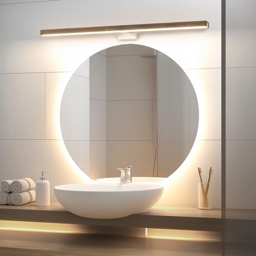  Brilagi-LED Kupatilsko osvetljenje za ogledalo WOODY MIRROR LED/15W/230V IP44 hrast/bela Slike