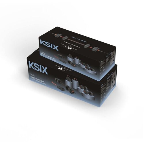 Ksix Komplet utega od 40 kg, bučice, ploče s utezima, &amp;scaron;ipka, girja, crna Slike