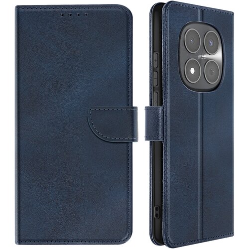 AVIZAR Etui za Redmi Note 15 Pro 5G z usnjenim videzom, držalom za kartice in funkcijo stojala, Modra noč, (5000190144) Cene